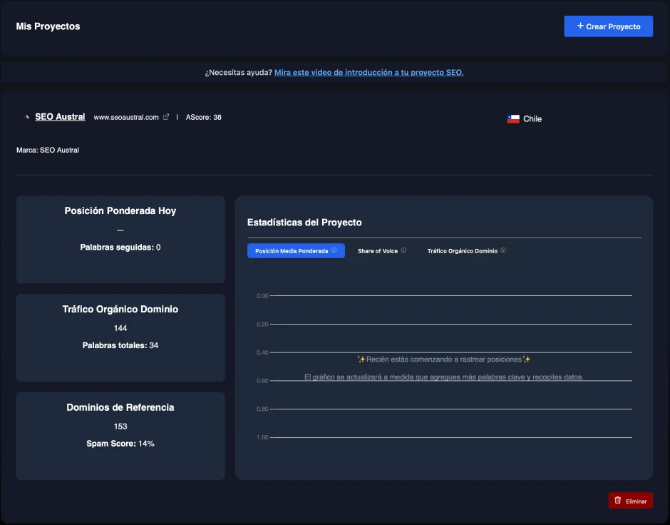 Actual Posicion.app interface I contributed to